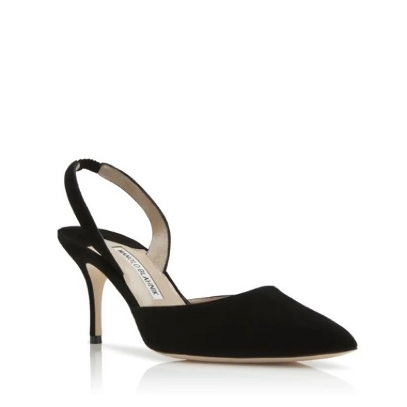 Manolo Blahnik Shoes - Manolo Blahnik Carolyne 70 Sling back. Size 39.5